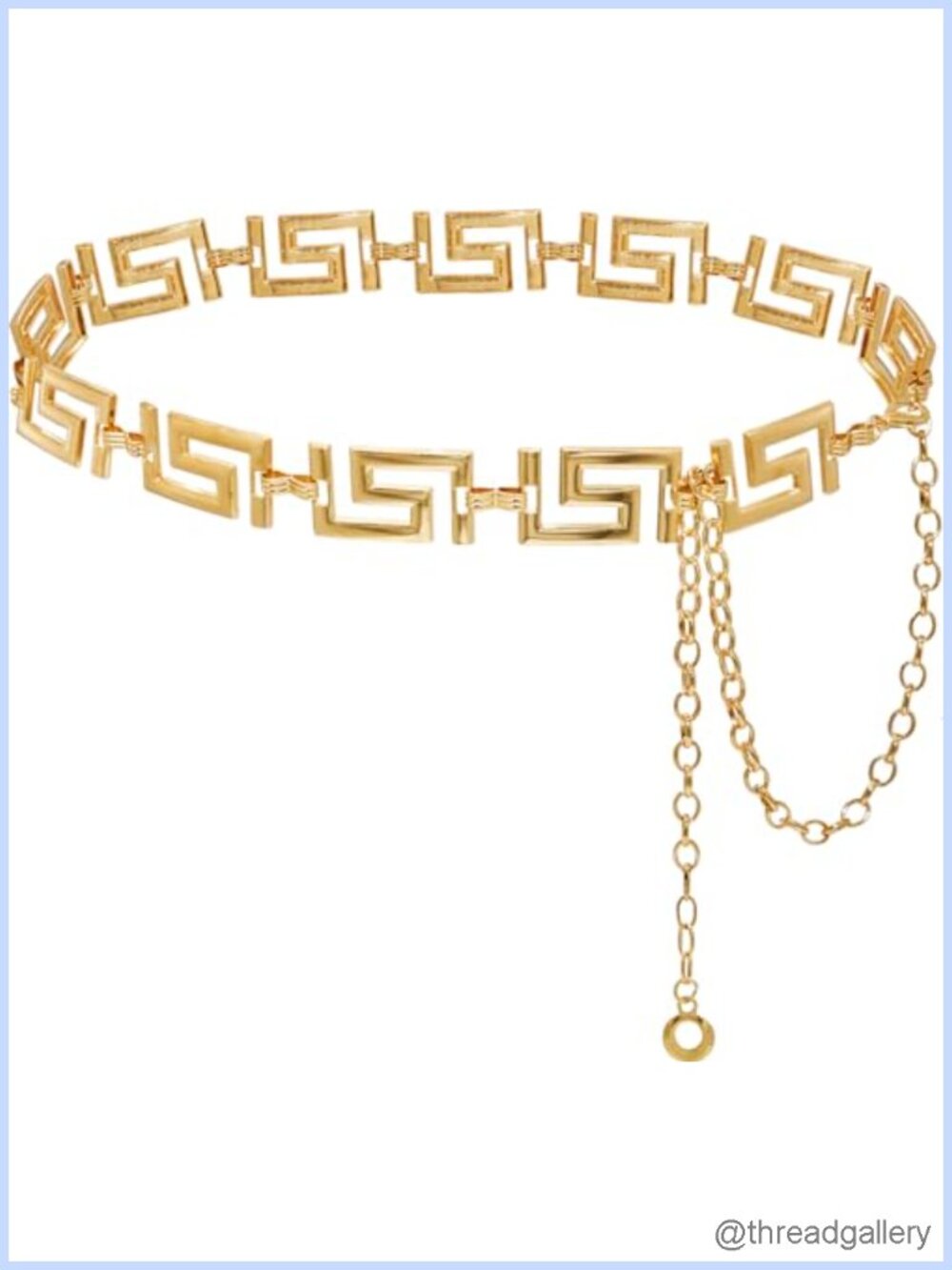 Women's Alloy Waist Chain Adjustable Belt for Dresses